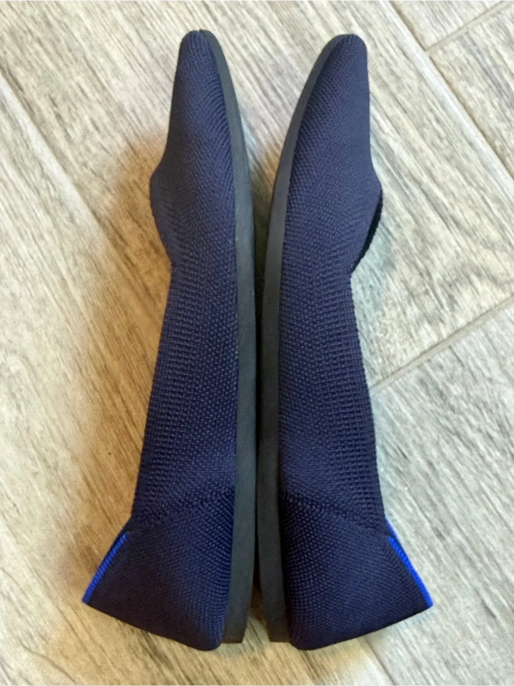 Rothy's The Point Maritime Navy Slip On Flats Ballet Shoes Women's USA Size 7.5